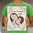 thumbnail image 6 of Vacemry Wrought Iron Wall Sign, Metal Art Plaque with "To My Daughter" Message, Pre-Drilled for Easy Hanging, Adds Rustic Charm to Home, Garage, or Cafe Decor, 6 of 9