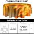 thumbnail image 5 of Fall Yellow Maple Leaves Round Table Cloth, Autumn Maple Tablecloths Waterproof Stain-Resistant Oil-Proof Wrinkle 60 Inch Table Cover Dinner Kitchen Decor, 5 of 6