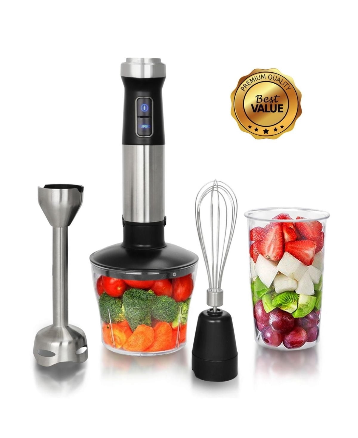 4 in 1 Multipurpose Immersion Hand Blender with Speed Control