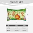 thumbnail image 6 of Daiia African Animals in the Jungle Bedding Waterproof Pillow Protector Zippered Queen – Bed Bug Proof Pillow Encasement-16"x24", 6 of 9