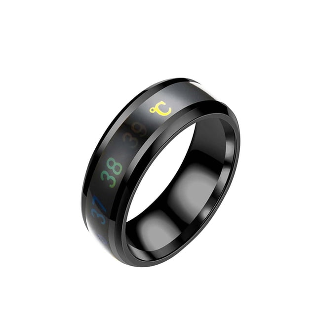 Xihbxyly Pulsera de Control de Temperatura, Cambio de Color Que Detecta El Estado de Ánimo, Acero Inoxidable, No Oxidante, Rastreador Emocional, Alivio Del Estrés, Control de Salud, Regalo para Ella,
