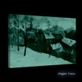 thumbnail image 2 of Startonight Canvas Wall Art Winter Village Brown Landscape, Framed Wall Decor 24" x 36"&nbsp;, 2 of 6