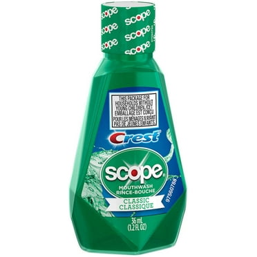 Crest Scope Classic Mouthwash 1.2 oz (Pack of 6)
