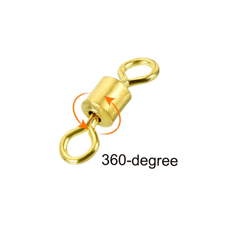 Fishing Barrel Swivels Terminal Tackle - Golden - Bed Bath