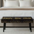 thumbnail image 5 of Chririnla New Year Rectangle Dining Bench Slipcover with Elastic Hem, Polyester Spandex Fabric Long Cover for Living Room Home, 5 of 9