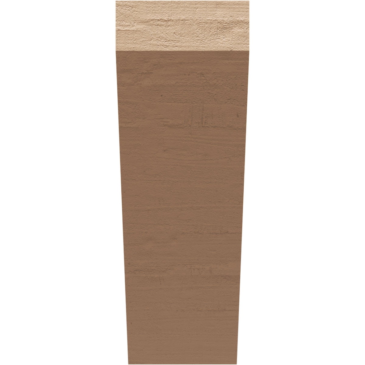 4"W x 8"D x 12"H Classic Concord Rough Cedar Woodgrain TimberThane Corbel, Primed Tan
