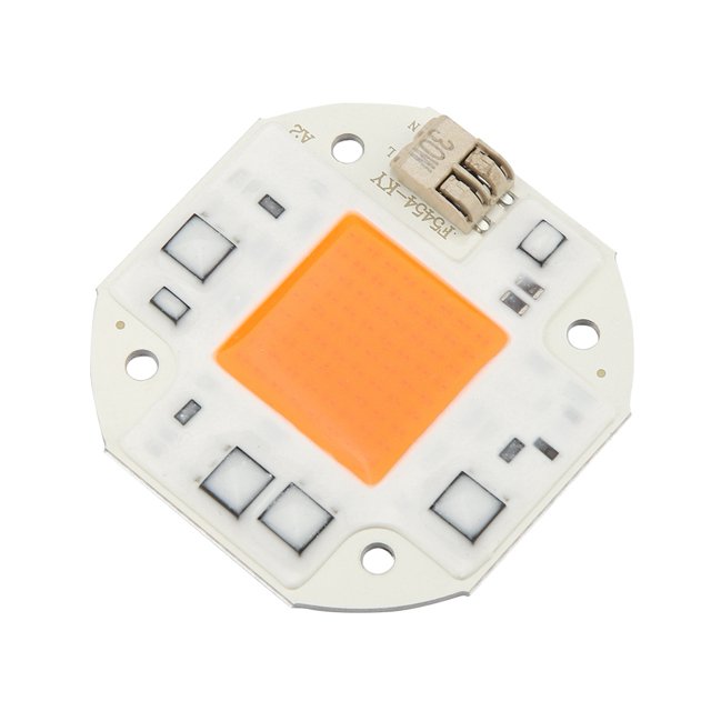 Chip LED de espectro completo para cultivo de plantas, luz COB, lámpara de cuentas para plantas verdes, flores, 30W