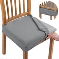 thumbnail image 5 of smiry Seat Covers for Dining Room Chairs Stretch Jacquard Dining Room Chair Seat Covers Set of 6coffee, 5 of 5