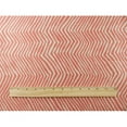 thumbnail image 4 of Coral/White Herringbone Drapery Fabric, Fabric Sold By the Yard, 4 of 4