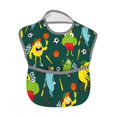 thumbnail image 2 of Hirioo Sport Monster for Baby Waterproof Pocket Bib Adjustable Closed for Babies Toddlers with Large Pocket 6-24Months, 2 of 8