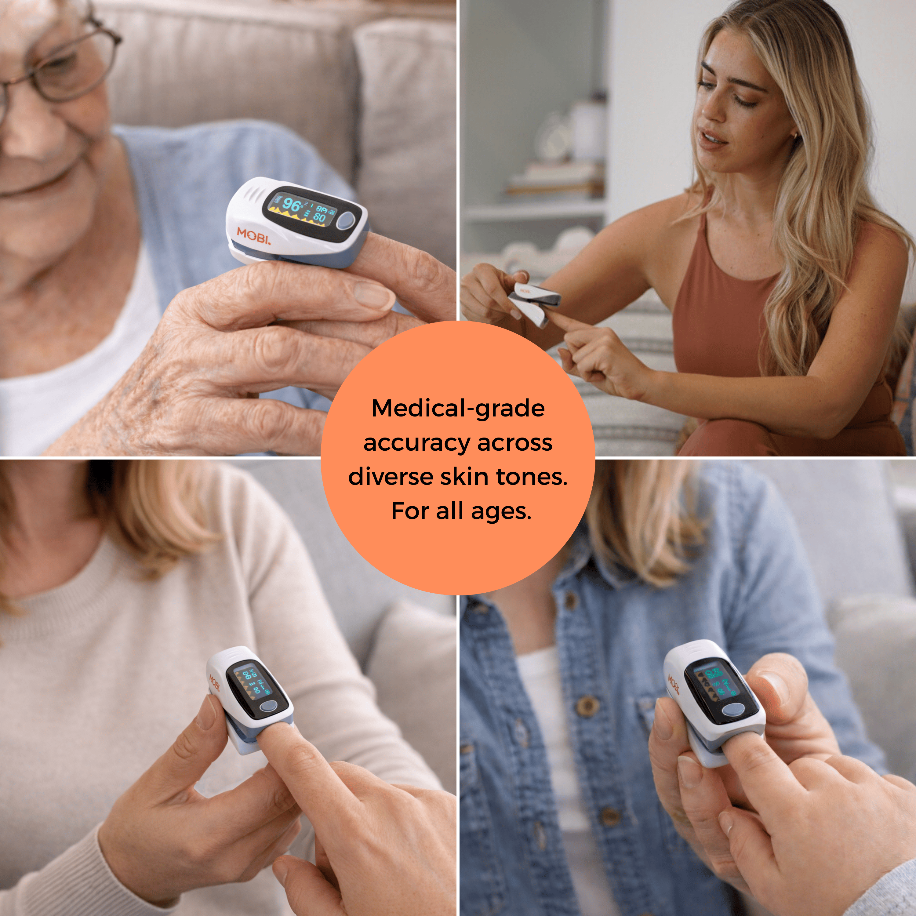MOBI Digital Fingertip Pulse Oximeter with OLED Display photo 7