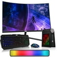 thumbnail image 1 of Restored TechMagnet CyberCube Mini PC Bundle – Intel Core i7 6th Gen,32GB RAM,1TB SSD,24 Inch Curved Monitor,RGB Keyboard with Copilot,RGB Mouse,Soundbar,WiFi+Bluetooth,Windows 11 Pro, 1 of 8