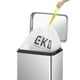 thumbnail image 2 of Set 2 Botes de basura para cocina baño oficina Acero Inoxidable 30L y 6L con tapa EKO Madison EKO EK9361MT-6L+30L, 2 of 11