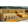 thumbnail image 3 of Yellow Arabic Floor Sofa, Diwan Sofa, Turkish Sofa Seating , Arabic Majlis Set, Floor Cushions, Modular Sofas, Seating Floor Cushion, 3 of 5