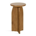 thumbnail image 5 of Kate and Laurel Sora Modern Wooden Round Drink Table, 12 x 12 x 22, Rustic Brown, Transitional Wood End Table for Use as Indoor Plant Stand or Living Room Mini Table, 5 of 10
