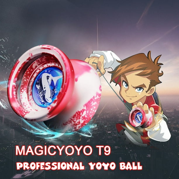 MAGICYOYO T9 en alliage d'aluminium poli réactif qui ne répond pas Yoyo  Ball Spin Toy pour les enfants 