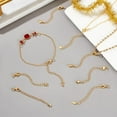 thumbnail image 4 of 24 Pcs Gold Chain Extender 8 Styles Jewelry Chain for Necklace Bracelet Anklet Extension with Lobster Clasp for Jewelry Making KK-GA0001-52G Gold DIY, 4 of 8