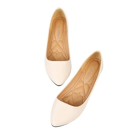 

UKAP Womens Loafers Casual Flats Ballet ShoesPointed Toe Slip-On