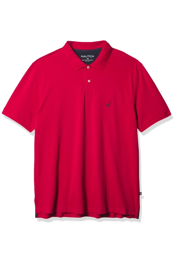 Men's Tall Stretch Pique Polo, Red, 2X Big