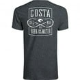 thumbnail image 2 of Costa Fury Blend Sleeve Crew T-Shirt Gray Heather, XLarge Short Sleeve Shirt, 2 of 4