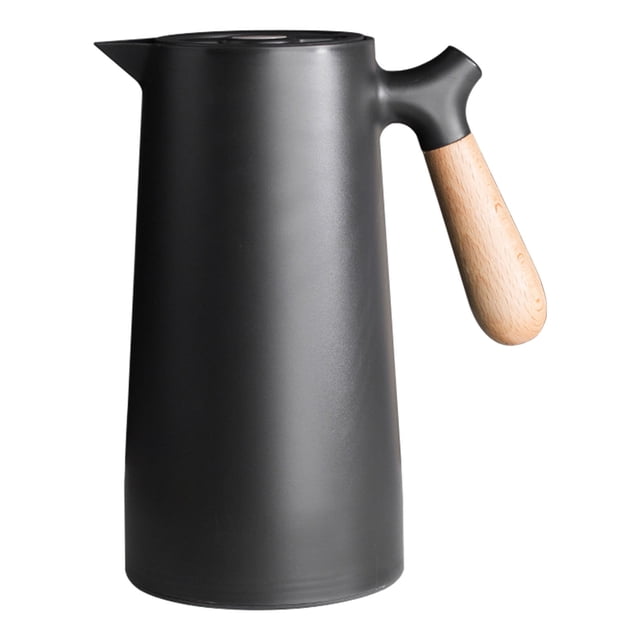 Théière Isolée, Bouilloire sous Vide à Double Isolation avec Doublure en Verre pour la Maison Blanc,Noir,Rouge,Brun,Vert