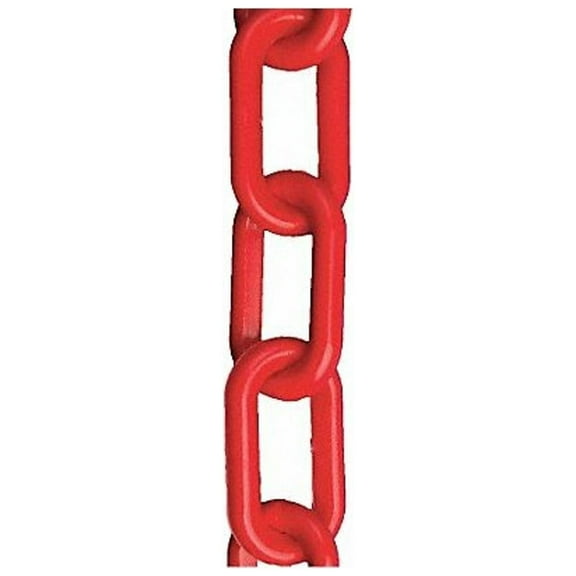 Manufacturer Varies Plastic Chain, Red, 100 ft Length, Gloss 80005-100