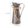 thumbnail image 5 of Yongwei 2 Rustic Galvanized Metal Flower Vases Shabby Chic French Style Tin Decor, 5 of 10