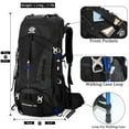 thumbnail image 3 of 60L Travel Hiking Camping Backpack with Rain Cover,Backpack Water Resistant,Traveling Backpack for Men Women, 3 of 9