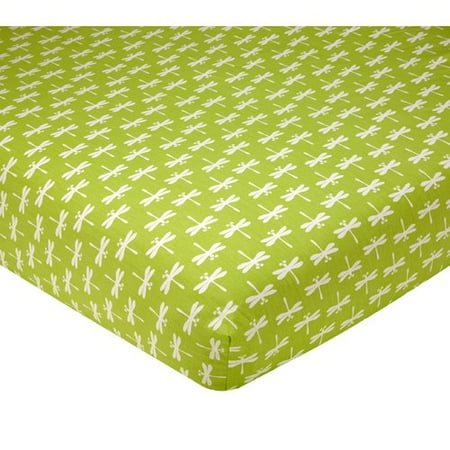 Harriet Bee Ved Dragonfly Fitted Crib Sheet Walmart Com