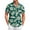 Dark Green, variant on Yiaimeir Men's Vintage Button Down Bowling Shirts Short Sleeve Summer Beach Shirt，Size M-3XL