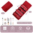 thumbnail image 2 of 4 In1 Makeup Box Portable Detachable Wash Pouch for Holiday Gifts (Red), 2 of 7