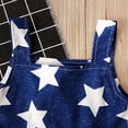 thumbnail image 4 of AnuirheiH 4th of July Toddler Girl Outfit Straps Dress American Flag Stars Striped Sundress Independence Day Patriotic Dresses, 4 of 9
