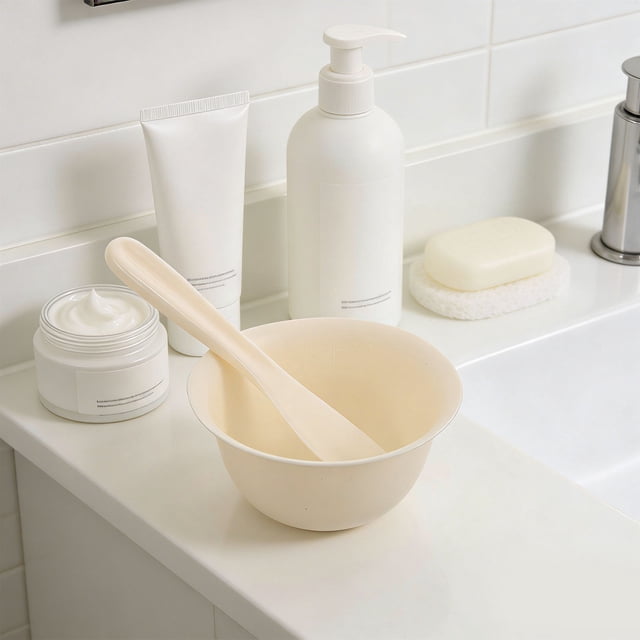 BESTYASH 12Ud De Bowls Para Mezclar Mascarillas Con Brochas Y Espátulas Beige Para Uso Diario