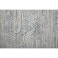 thumbnail image 3 of 4' X 6' Gray And Blue Abstract Hand Woven Distressed Area Rug, 3 of 10