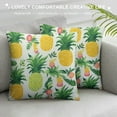 thumbnail image 3 of ARISTURING  Cartoon Pineapples Throw Pillow Covers Square Cushion Case Modern Home Decor Pillow Covers Decorative Pillowcase for Sofa Couch Bed Bedroom Living Room Pillow Cases, 3 of 5