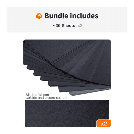 

120 To 3000 Assorted Grit Sandpaper For Wood Furniture Finishing Metal Sanding And Automotive Polishing Dry Or Wet Sanding 9 X 3.6 Inch 36 Sheet