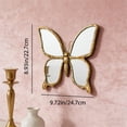 thumbnail image 2 of Butterfly Wall-Mounted Decorative Mirror,  Creative Bug Design Wall Art Retro Sculptures, Victorian Resin Gold Framed Flyng Insect Art for Home Bedroom(Butterfly)Z, 2 of 7