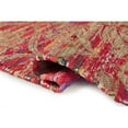 thumbnail image 4 of LuxenHome Handwoven Red/White Polyester/Cotton Rug with Metallic Print 3' x 5' 3' x 5', 4 of 7