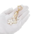 thumbnail image 5 of Unique Bargains 1 Pc Handbag Charm Keychain Flower Bag Accessories Gold Tone White, 5 of 6