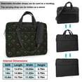 thumbnail image 6 of YFYANG 13 inch Universal Laptop Bag Oxford Cloth Laptop Sleeve, Multi-functional Orange Line Rose Texture Notebook Computer Messenger Bag Handbag, 6 of 8