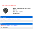 thumbnail image 2 of Relay - Compatible with 2011 - 2015 BMW X3 2012 2013 2014, 2 of 2