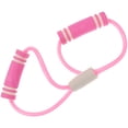 thumbnail image 3 of Pink Flat Latex Elastic Resistance Band for Resistance Training Pilates and Physical Therapy 1 Set, 3 of 9