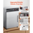 thumbnail image 6 of KFFKFF Electric Hot Box Food Warmer, 4-Tier Commercial Warming Cabinet with Water Tray, Single-Door Design and Adjustable Shelves, Stainless Steel Food Heating Cabinet for Restaurants, Kitchens, 6 of 9