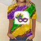 thumbnail image 1 of Fiudx Ofertas Flash Del Día Solo En Línea Tops con Estampado de Moda para Mujer, Blusa de Manga Corta, Camisetas Divertidas con Cuello Redondo, 1 of 3