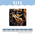 thumbnail image 2 of 12 Inch Wall Clock Battery Operated Square Clock Decorative for Office, Kitchen, Outdoor, Living Room，3D Leopard Animal Lovely, 2 of 4
