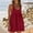 Red, variant on s Women's Casual Dress Women's Athletic Dress Dress Neck Casual Summer Romper Dresses Tennis Workout Outfits Red S