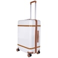 thumbnail image 2 of Maleta Mediana de Viaje ROLLWAY con Candado TSA 24 Pulgadas Equipaje con Ruedas Blanca c/ Cafe, 2 of 4