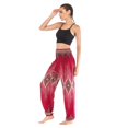thumbnail image 4 of SWSMCLT Women's Waist Casual Pants Yoga Pants Track Yoga Pants High Waisted Boho Lounge Long Soft Palazzo Elastic Style1 Small-X-Large, 4 of 4