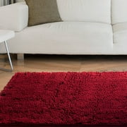 Red Kitchen Rugs Somerset Home High Pile Rug Carpet Burgundy