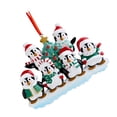 thumbnail image 1 of Cateissary Adorno de árbol de Navidad personalizado pingüino familia adorno DIY manuscrita decoración colgantes para regalo de Navidad Kits de decoración para fiestas Numero 3, 1 of 6